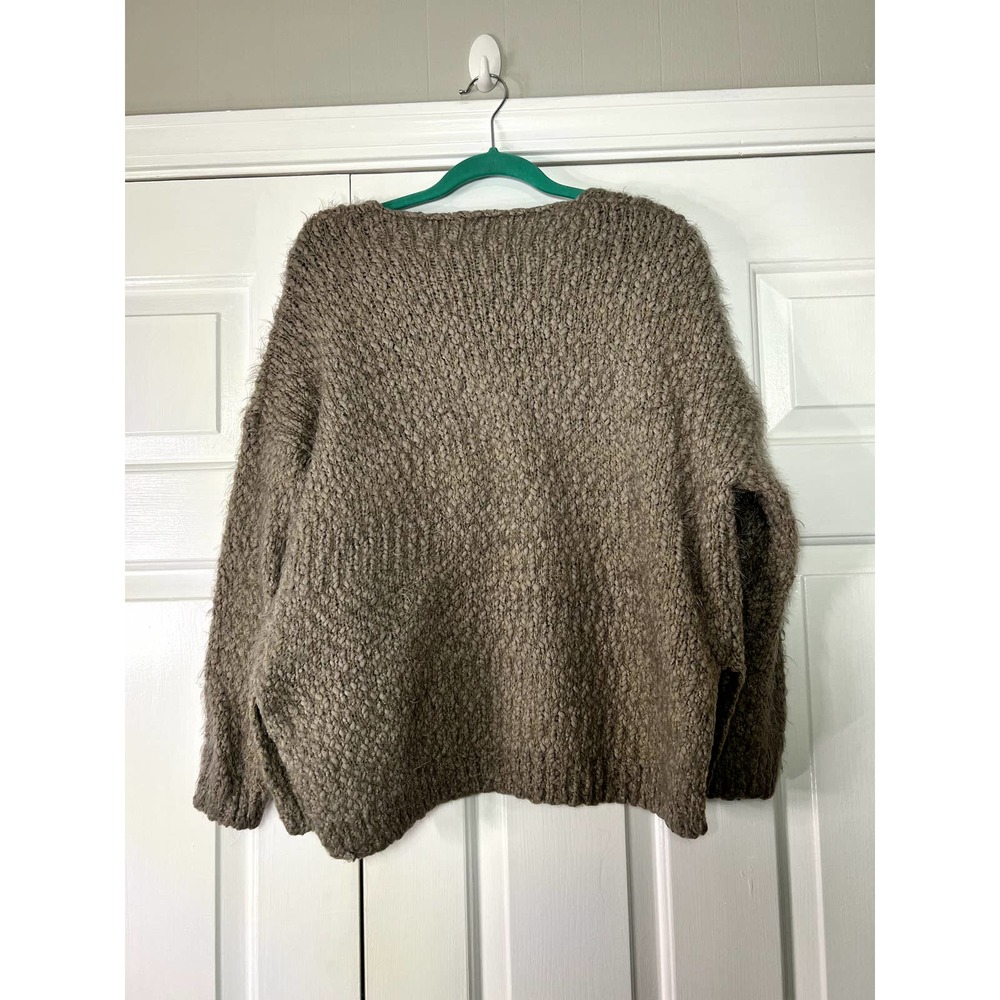 Altar'd State gray fuzzy sweater - Picture 2 of 4